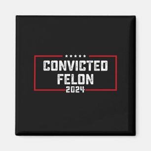 Aimant Je vote pour le criminel condamné Pro Trump 2024