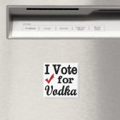 Aimant Je Vote pour Vodka (In Situ (Lave-vaisselle))