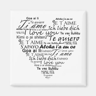 Aimant Je vous aime dans d'autres langues 5