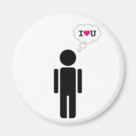 Aimant je vous aime : mon bâton (Devant)