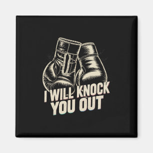 Aimant Je Vous Frapperai Pour Une Boxe Drôle