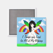 Aimant Je vous remercie Seigneur pour toutes mes bénédict (Recto/Verso)