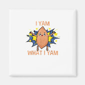 Aimant Je Yam Ce Que Je Yam Funny Sweet Potato Thanksgivi (Devant)