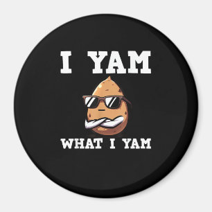 Aimant Je Yam Ce Que Je Yam Humour V-Neck