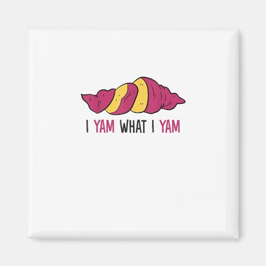 Aimant Je Yam Ce que je Yam Sweet Potato (Devant)