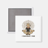 Aimant Je Yam What I Yam Mème Citation (Recto/Verso)