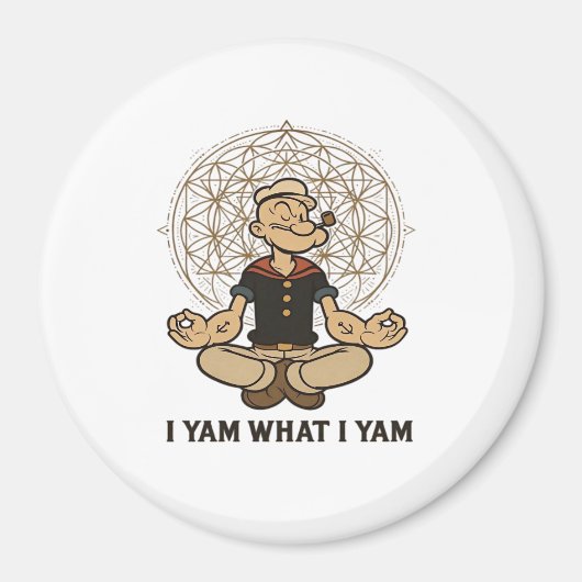 Aimant Je Yam What I Yam Mème Citation (Devant)
