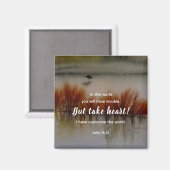 Aimant Jean 16:33 J'ai surmonté la Bible Verse Christian (Recto/Verso)