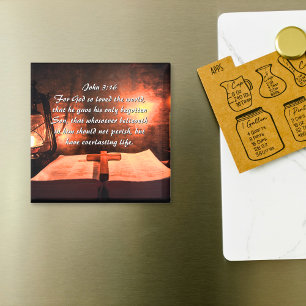 Aimant Jean 3:16 Dieu a tant aimé le monde, lanterne