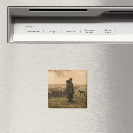 Aimant Jean-Francois Millet - Berger et troupeau 1865 (In Situ (Lave-vaisselle))