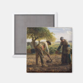 Aimant Jean-François Millet - Planteurs de pommes de terr (Recto/Verso)