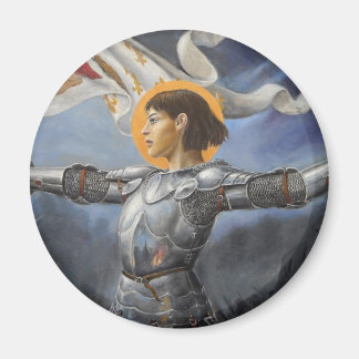 Aimant Jeanne d'Arc avec bannière