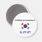 Aimant J'écouterais plutôt KPOP ! (Recto/Verso)