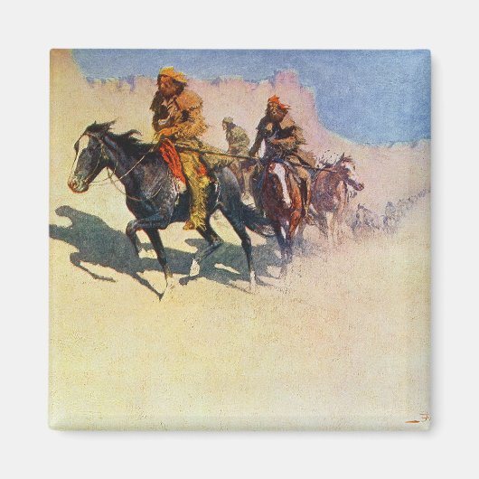 Aimant Jedediah Smith traversant le désert (Devant)