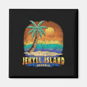 Aimant Jekyll Island Georgia Vintage Souvenir désorganisé