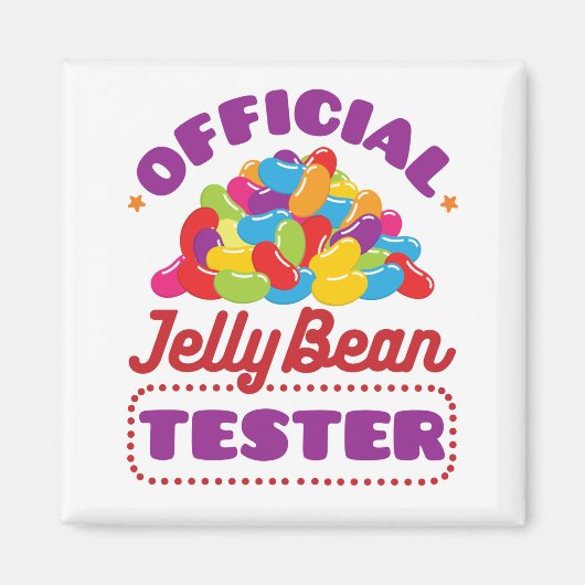 Aimant Jelly Bean Tester Officielle Candy de Pâques (Devant)