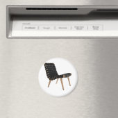 Aimant JENS RISOM par Knoll Mid-Century Moderne Strap Cha (In Situ (Lave-vaisselle))