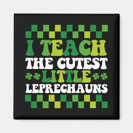 Aimant J'Enseigne À L'Enseignant Le Petit Leprechauns Le  (Devant)