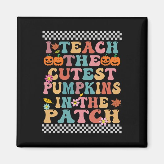 Aimant J'Enseigne Les Citrouilles Les Plus Cuttes Dans Le (Devant)