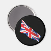 Aimant J'entends le drapeau britannique/Union Jack (Recto/Verso)
