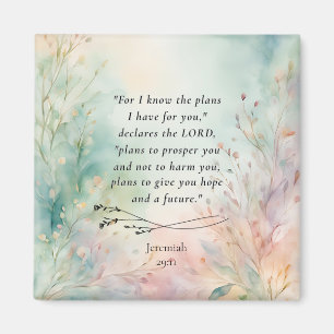 Aimant Jérémie 29:11 Image de verset biblique