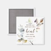 Aimant Jérémie 30 17 Je guérirai vos blessures Bible Vers (Recto/Verso)