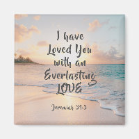 Jérémie 31:3 Je vous ai aimés Bible Ocean Sunset