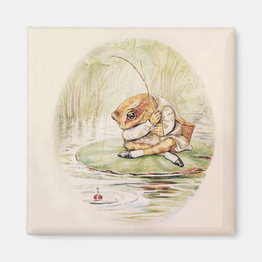 Aimant "Jeremy Fisher sur une Lilypad" par Beatrix Potter (Devant)
