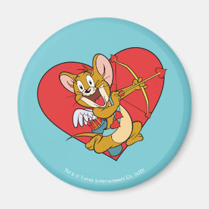 Aimant Jerry Mouse habillée en Saint Valentin