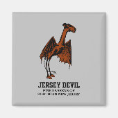 Aimant Jersey Devil Creature Cryptid Texte personnalisabl (Devant)