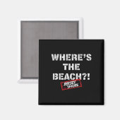 Aimant Jersey Shore - Où est la plage  (Recto/Verso)