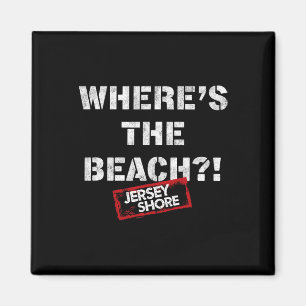 Aimant Jersey Shore - Où est la plage 