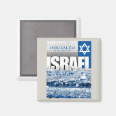 Aimant Jérusalem, Israël (Recto/Verso)