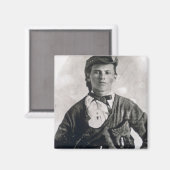 Aimant Jesse Woodson James (photo b/w) (Recto/Verso)