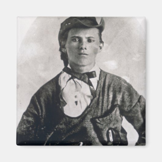 Aimant Jesse Woodson James (photo b/w) (Devant)