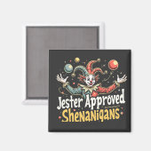 Aimant Jester Approuvé Shenanigans Circus Clown (Recto/Verso)