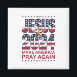 Aimant Jésus 2024 Rendre la prière à l'Amérique<br><div class="desc">Jésus 2024 Rendre la prière à l'Amérique</div>