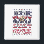 Aimant Jésus 2024 Rendre la prière à l'Amérique<br><div class="desc">Jésus 2024 Rendre la prière à l'Amérique</div>