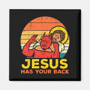 Aimant Jésus a ton dos - Retro Sunset Jésus lutte