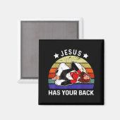 Aimant Jésus a votre dos Jiu Jitsu Grappling vs Diable (Recto/Verso)