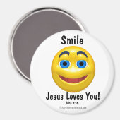 Aimant Jésus aime Vous Customisez (Recto/Verso)