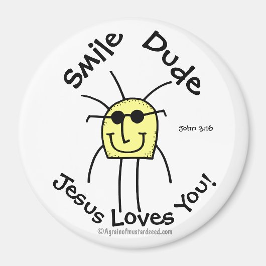 Aimant Jésus aime Vous Customisez (Devant)