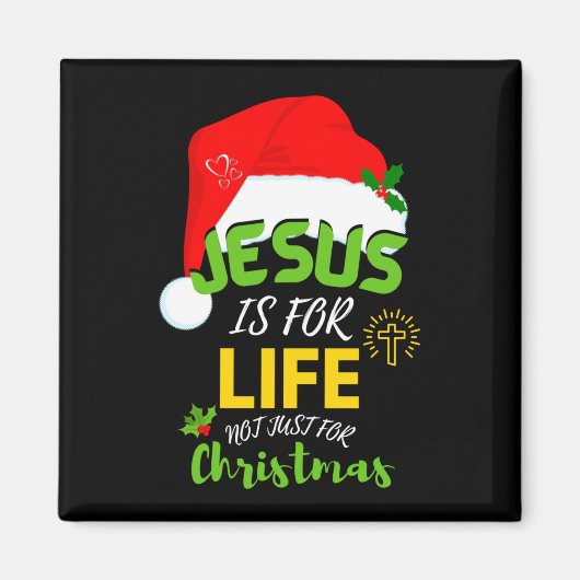 Aimant JÉSUS AMUSANT EST POUR LA VIE, pas seulement pour  (Devant)