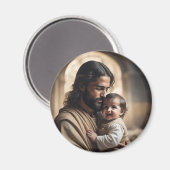 Aimant Jésus art (Recto/Verso)
