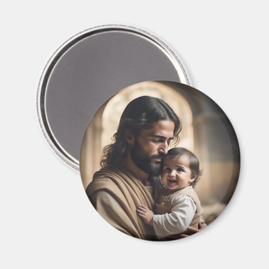 Aimant Jésus art (Recto/Verso)