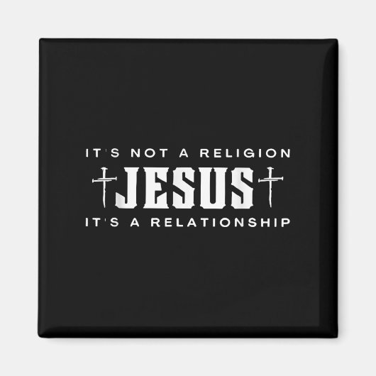 Aimant Jésus Ce n'est pas la religion C'est une relation (Devant)