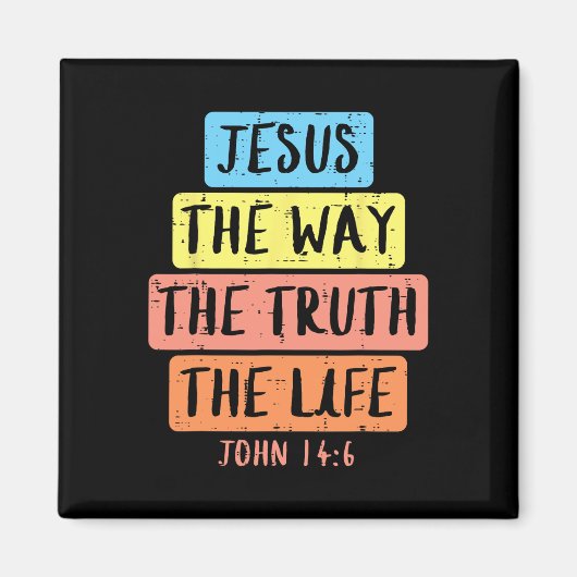 Aimant Jésus Chemin Vérité Vie Jean 146 FEMME Religieuse  (Devant)