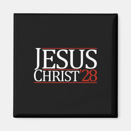 Aimant Jesus Christ 2028 Vote Jesus Premium (Devant)