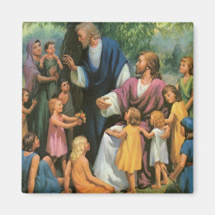 Aimant Jésus-Christ bénissant les enfants, religion vinta