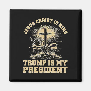 Aimant Jésus-Christ est roi Trump est mon président